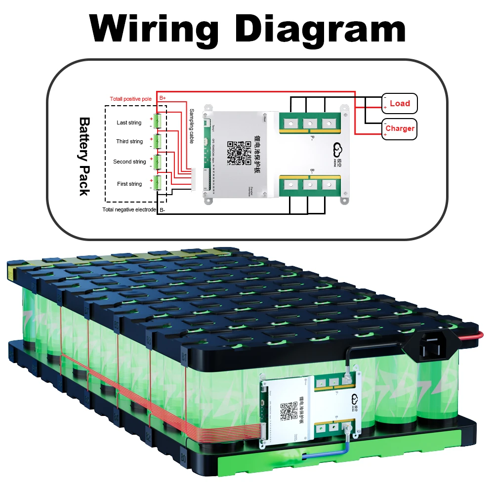 JIKONG 8S Active BMS B2A8S30 Smart BMS 2A Active Balance с BT RS485 Bluetooth 40A 100A 200A 300A Lifepo4 Li-Ion Lto Balancer