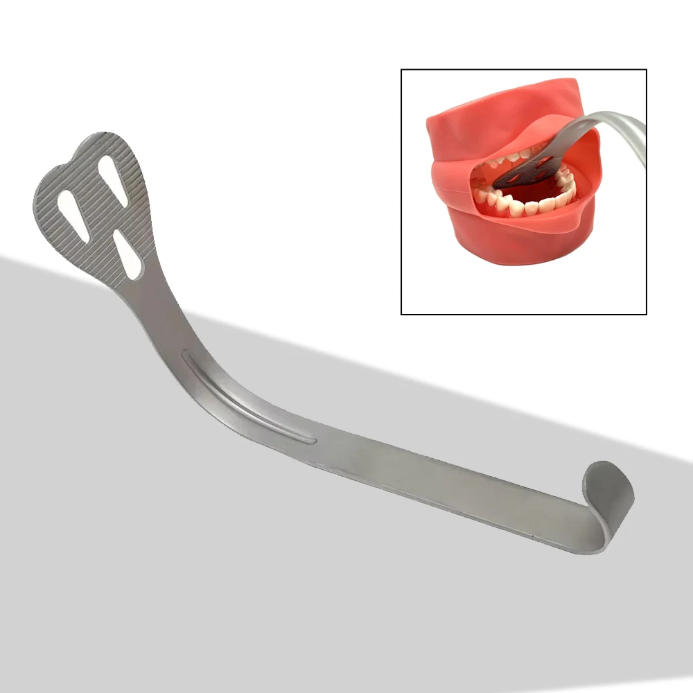 

Professional Dental Mouth Opener Retractor Kit Stainless Steel Non-Slip Handle Lingual Isolation Instrument for Clinic