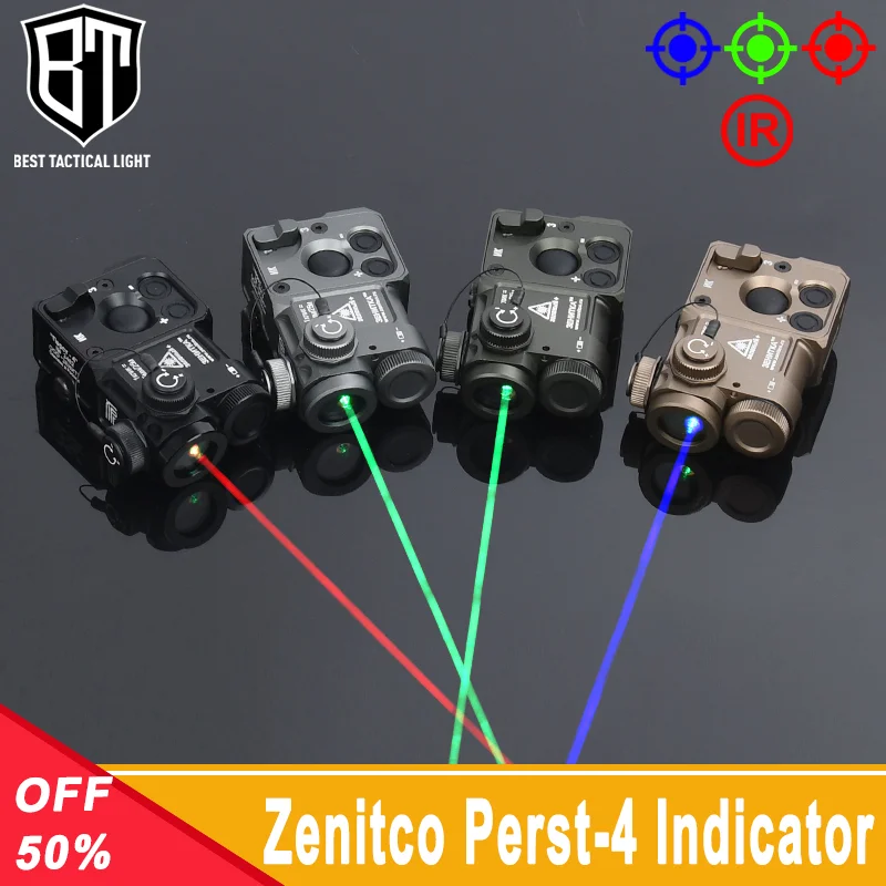 

Zenitco All Metal Perst-4 Laser Red Green Blue IR Indicator Strobe Outdoor Tactical Flashlight Weapon Hunting Lamp Fit 20MM Rail