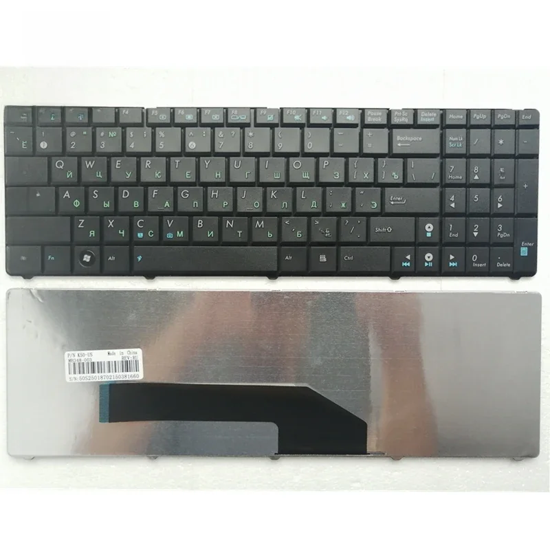 RU czarny nowy dla ASUS K50I K50IJ K50C K50AB K50AD K50AF K50IN P50 P50IJ rosyjskiej klawiaturze laptopa — zdjęcie 2