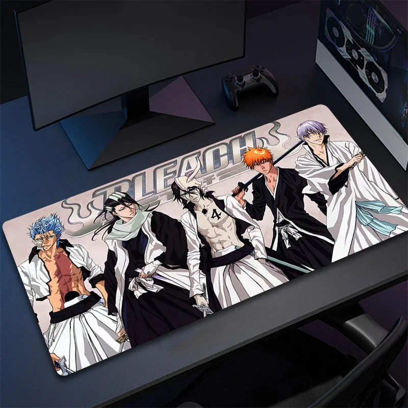 Tapis de souris Anime HD XXL, Kurosaki Ichigo, grand tapis de souris pour ordinateur, en caoutchouc naturel, pour bureau, 900x400, pour ordinateur portable