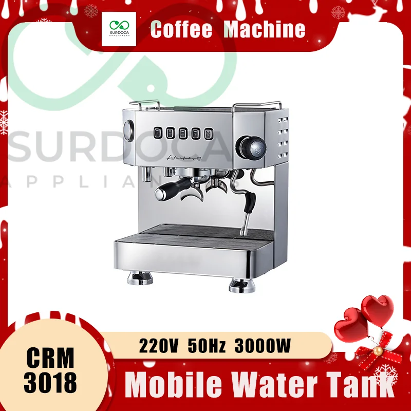 New Gemilai CRM3018 Stainless Steel Coffee Maker Manufacturers 3 In 1 Business Professional Semi Expresso Coffee Machine