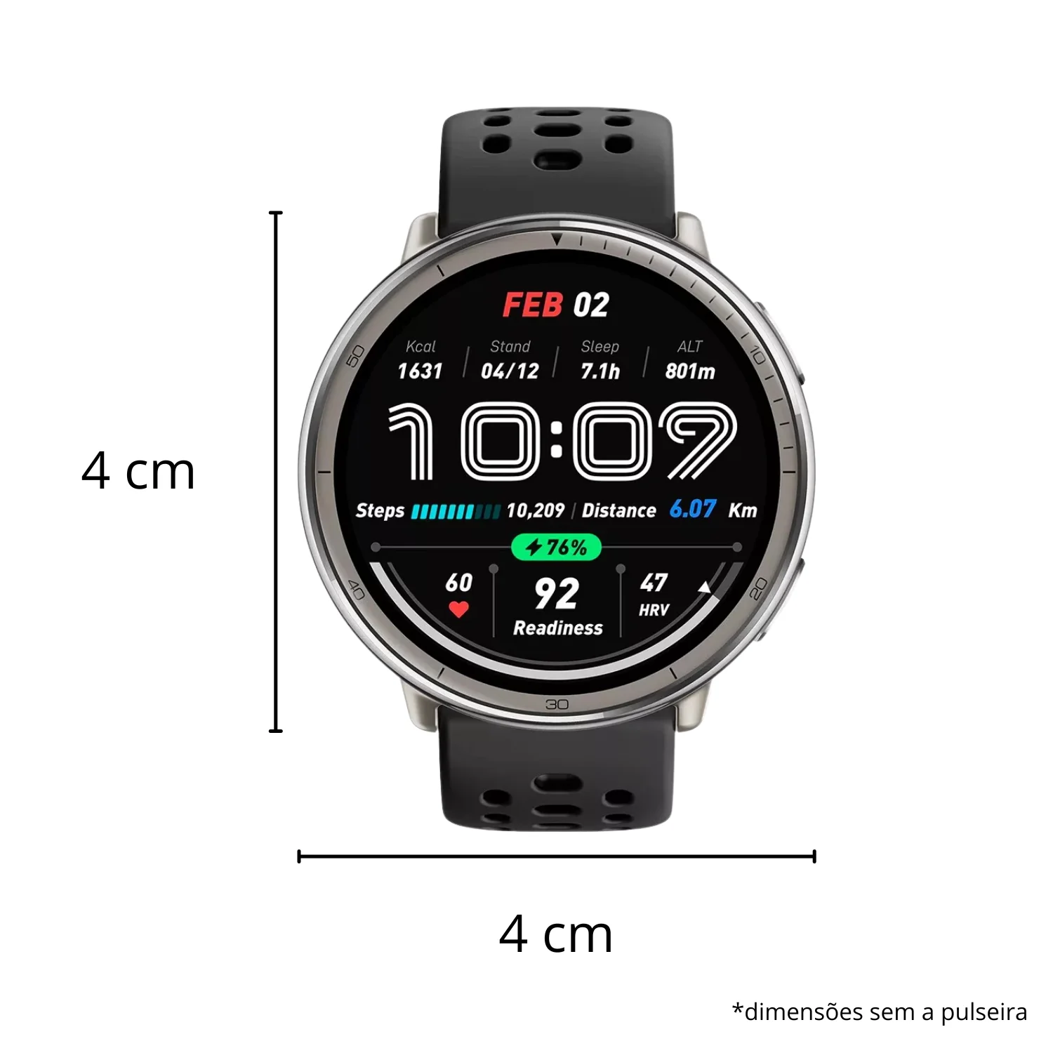 ساعة ذكية Amazfit Active 2 GPS 10 أيام مقاومة للماء لنظام Android Apple iPhone SmartWatch للياقة البدنية #4