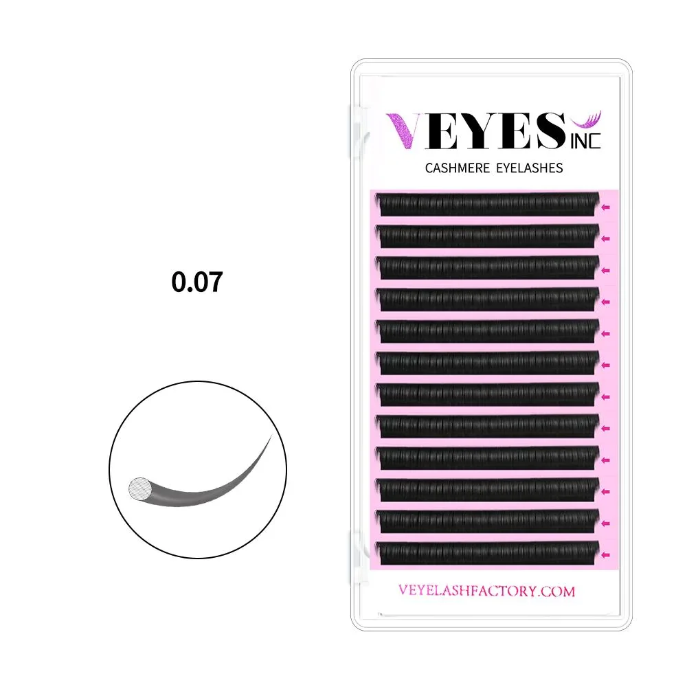 Veyes Inc-Extensões De Cílios De Cashmere, Faux Mink, Cílios De Volume Individuais, Extensões De Lash Natural Suaves Para Maquiagem