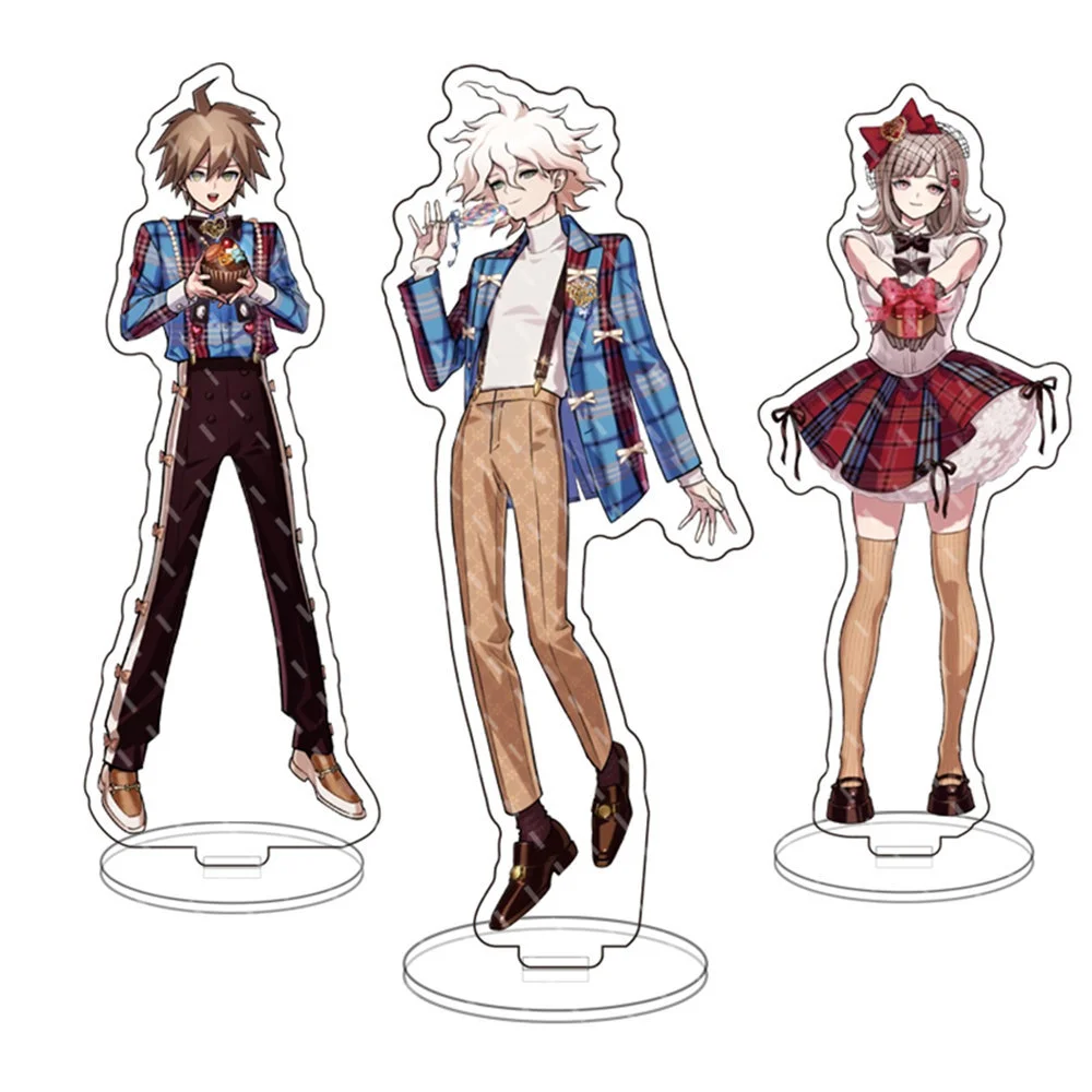 Danganronpa: The Animation Anime Acrylic Stand Model Makoto Naegi Kyoko Kirigiri Figures Cosplay Model Desk Decor Fans Gift