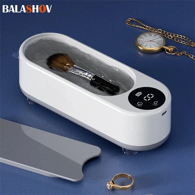 450ML Ultrasonic Cleaner Dental Ultra Sonic Bath High Frequency Vibration Jewelry Cleaner Machine For ing Glasses Makeup Brush