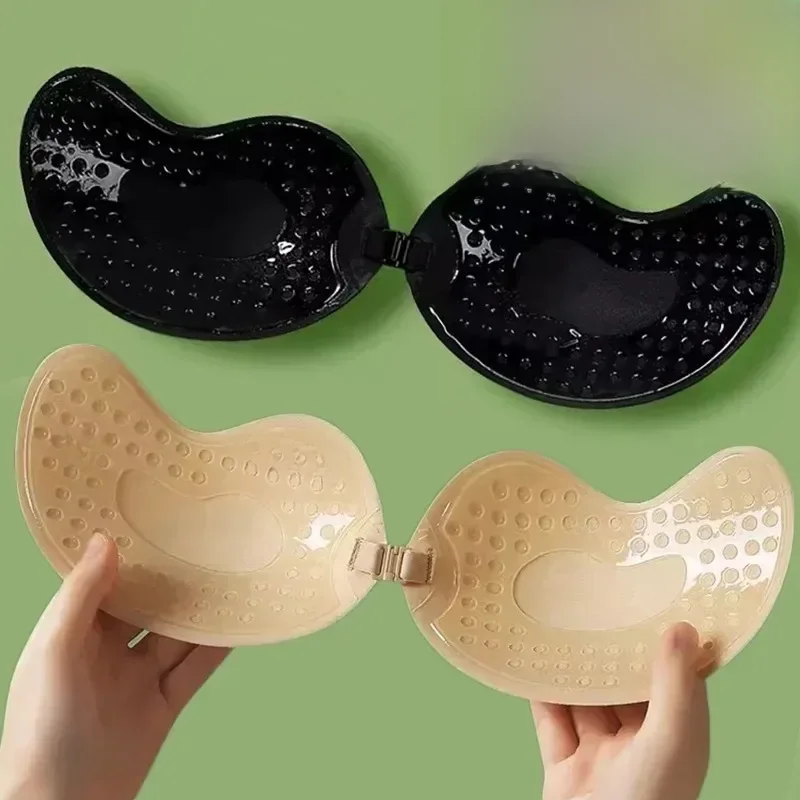 Soutien-gorge adhésif Invisible sans bretelles, Push-Up, Lingerie sans couture, couvre-mamelon en Silicone, sous-vêtements Bralette