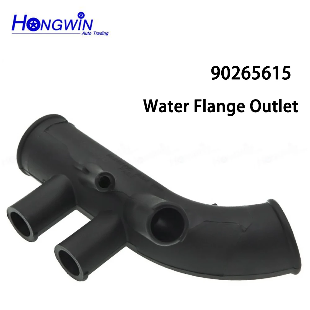 Water Flange Outlet Engine Coolant Thermostat Housing 90265615, 93276410, 93276411 For Opel Omega A Engine Coolant Water Pipe