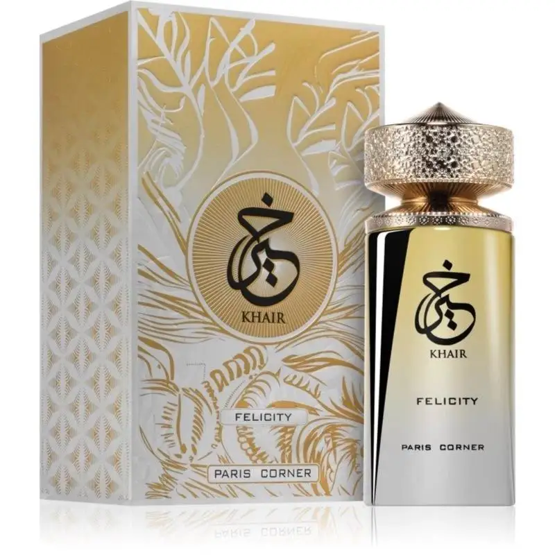 

Paris Corner | Khair Felicity Perfume - 3.4 fl oz | Sparkling, Joyful Unisex Perfume with Champagne, Cassis, Rose, Vanilla, Musk