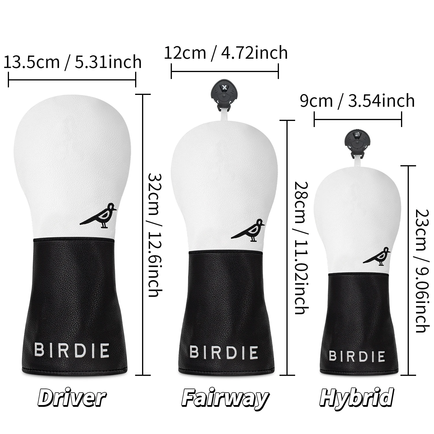 1pc/4pcs Little Bird Design Style Golf Club Covers for Driver, Fairway, Hybrids - Head Covers for Golf Clubs image 6