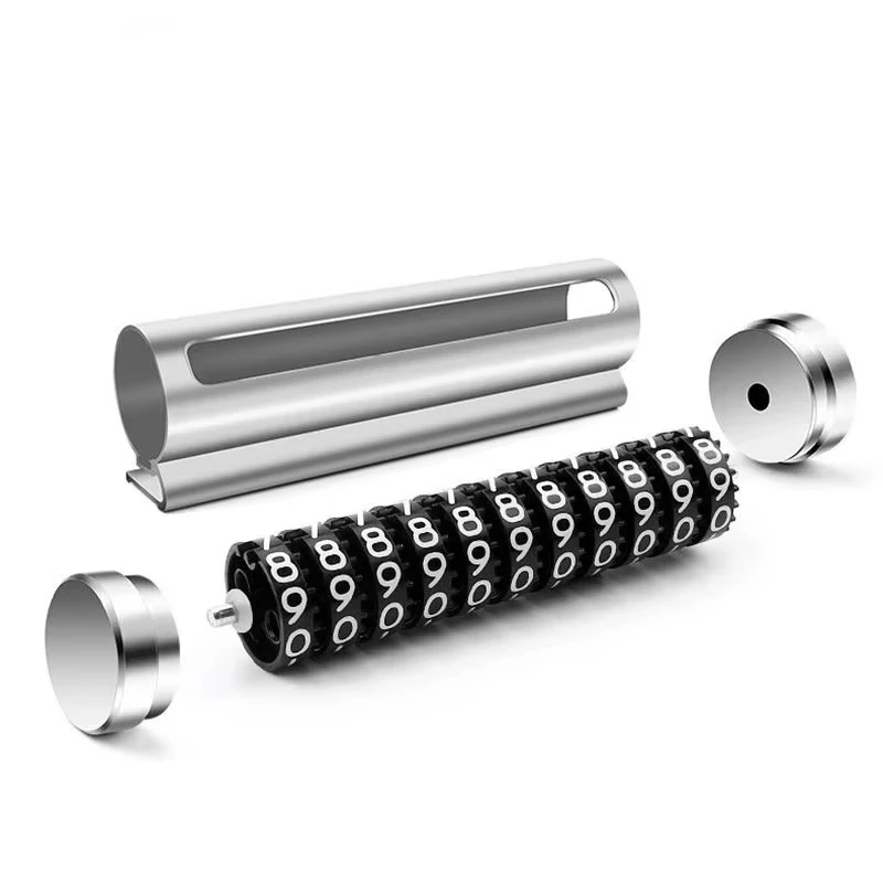 Car Temporary Parking Number Plate Black Aluminium Alloy Material Roller Adjustable Car Parking Plate Car Supplies image 2