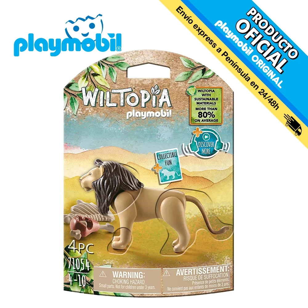 Playmobil Wiltopia lion, 71054, original, toys, boys, girls, gifts, collector, figures, dolls, shop, with box, new, official license, man, woman, clicks, famobil, animals