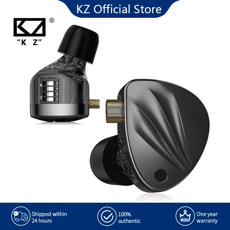 KZ Krila In Ear HiFi Earphone 1DD+1BA High-end Tunable balanced armature Earphones Monitor Headphone Cancelling Earbuds