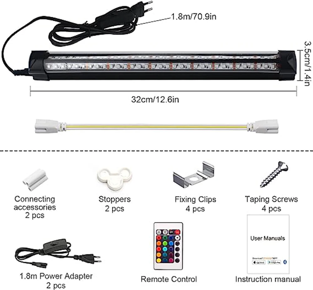 INDMIRD RGB Light Tubes,10W RGB Wallwasher Light, RGB LED Light Strips,RGB LED Lamps,RGB Light Bar for Clubs,Christmas