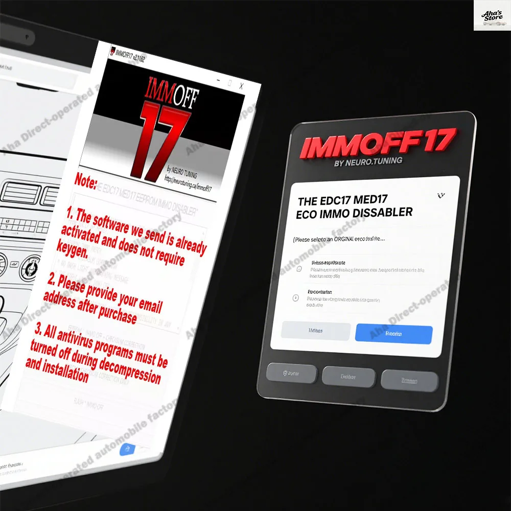 IMMO OFF 17 IMMOFF17 برنامج تنشيط الإصدار EDC17 MED 17 Immo Off Ecu EEPROM IMMO تصحيح Checksum إلى IMMO OFF Flash #1