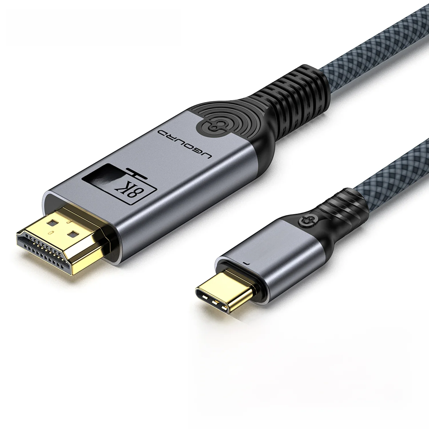 UGOURD USB C to HDMI2.0 Cable Type C to HDMI 4K60HZ Adapter Thunderbolt 3 4 to HDTV 2.0 Converter Cable for iphone 15 16 MacBook