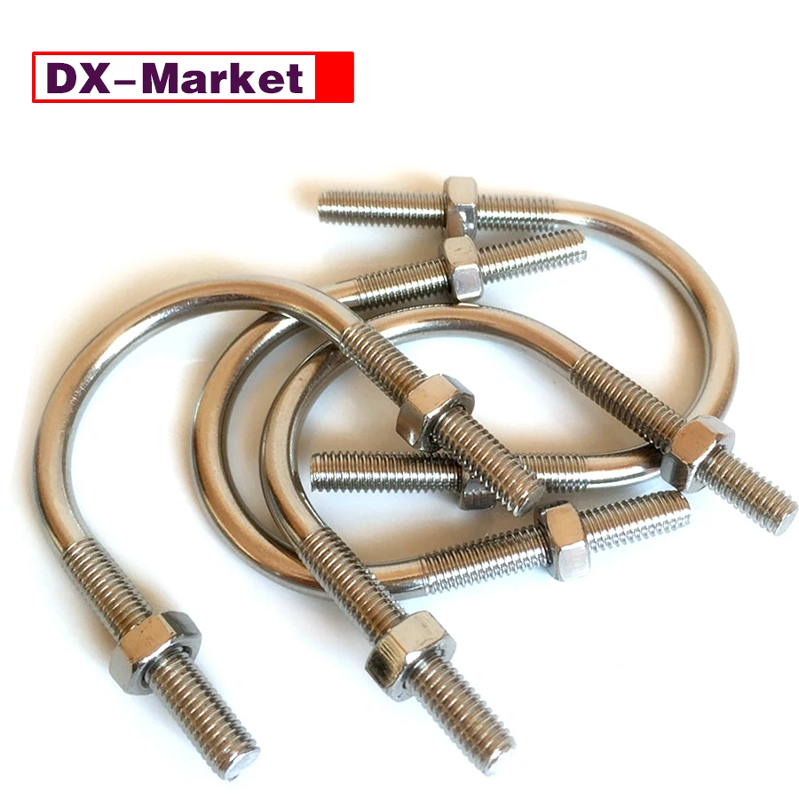 Morsetto tipo U in acciaio inossidabile 304 M8, 22 mm-57 mm, C017