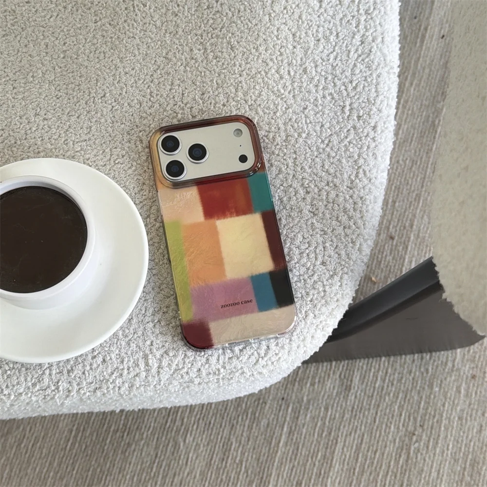 حافظة هاتف فاخرة منقوشة شاملة جديدة، مناسبة لهاتف iPhone 17 Pro، 13، 14، 15، 16 Pro Max أزياء مضادة للسقوط