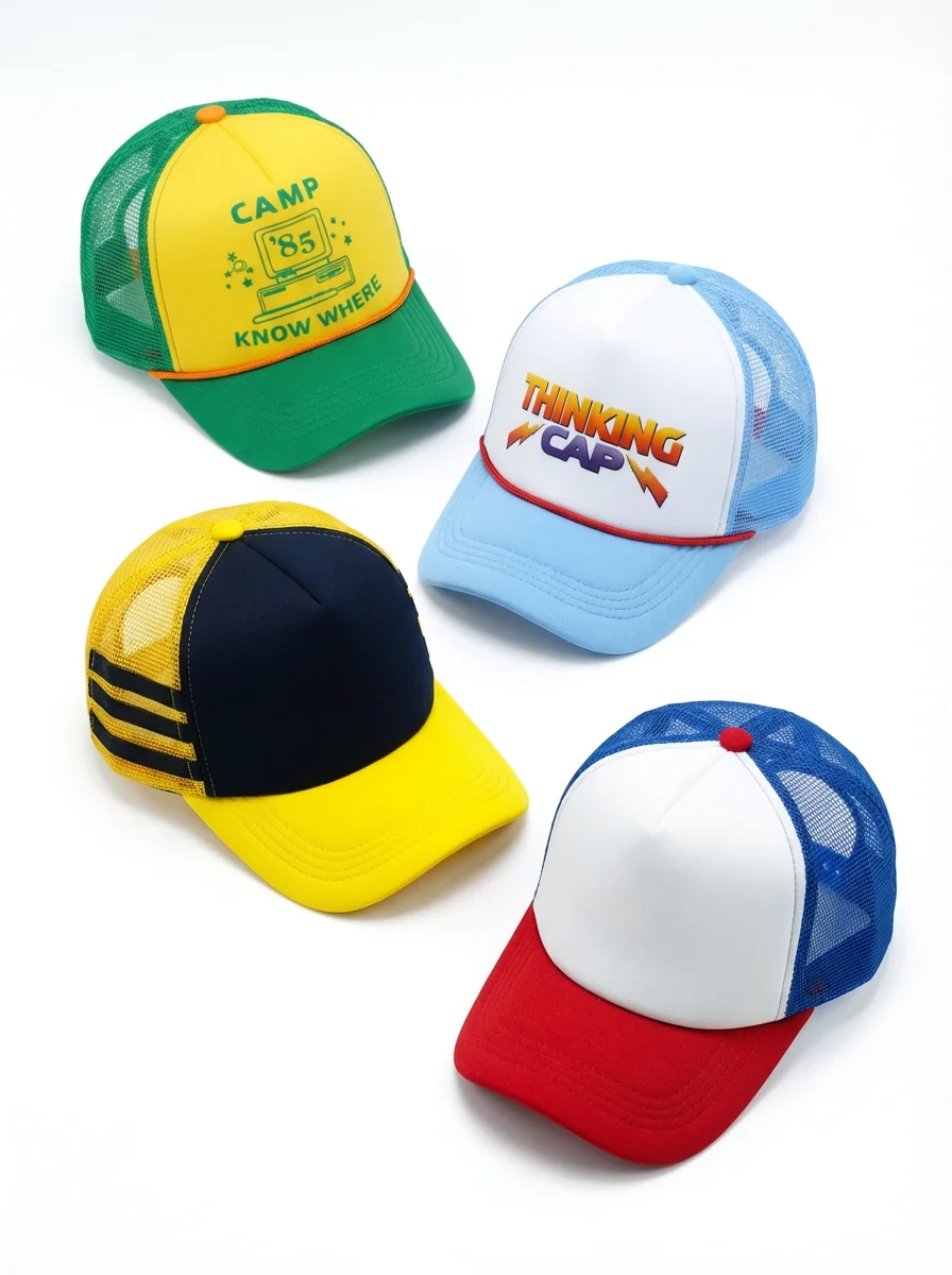Gorra de béisbol de Dustin Henderson, disfraz de Cosplay TV ST, gorra transpirable informal para exteriores, accesorios de disfraz, gorros de Halloween para hombres