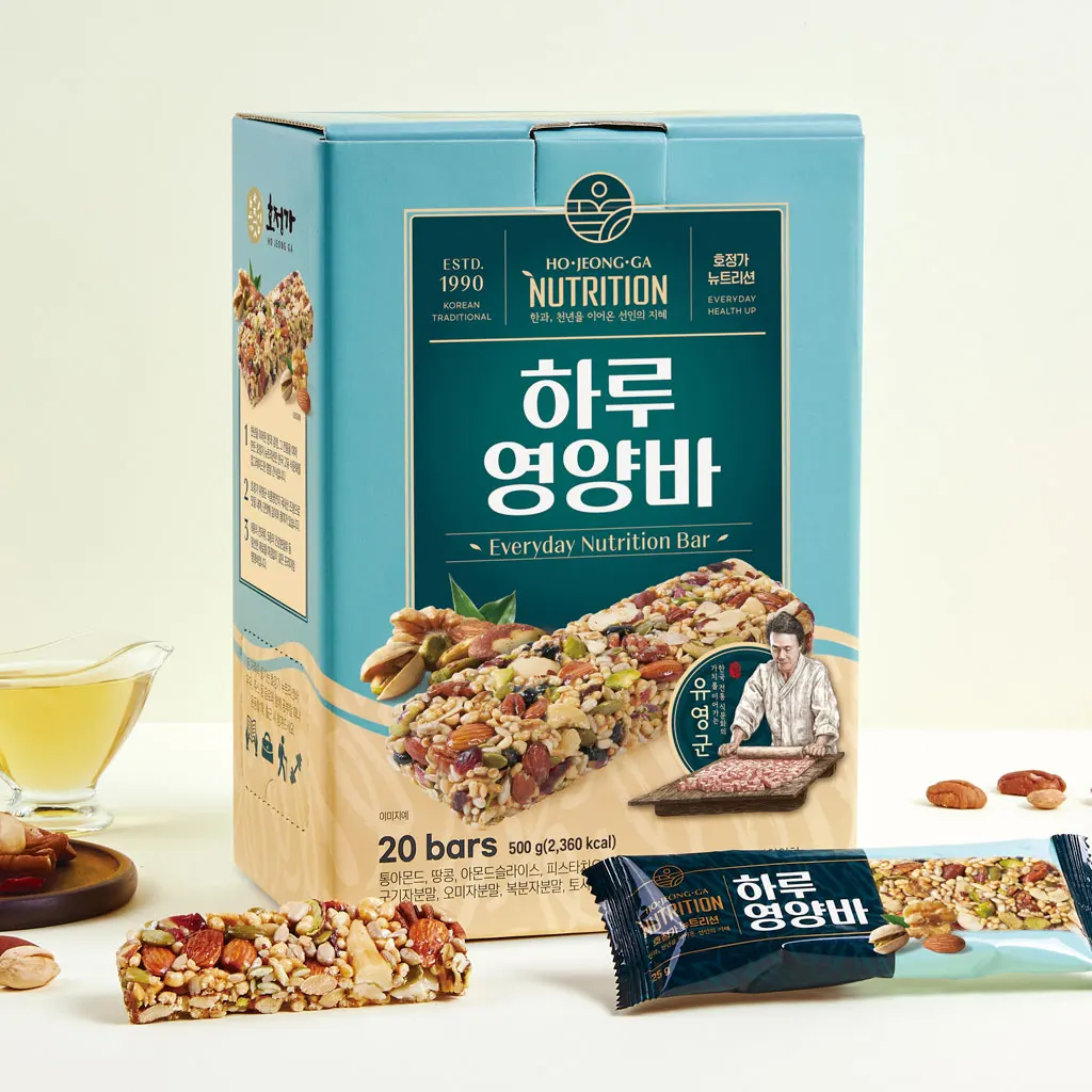 [Ho Jung] A day Nutrition Bar (20 pieces) and whole wheat nutrition bar, A collection of premium nutrition bars made by Kang Jung-BA/Mover