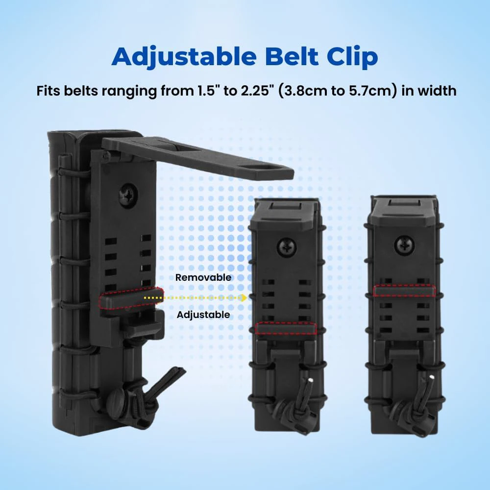 ยุทธวิธี Retractable Stick Holster 360 องศาหมุน Retractable Stick ปรับเข็มขัดคลิปอุปกรณ์ล่าสัตว์