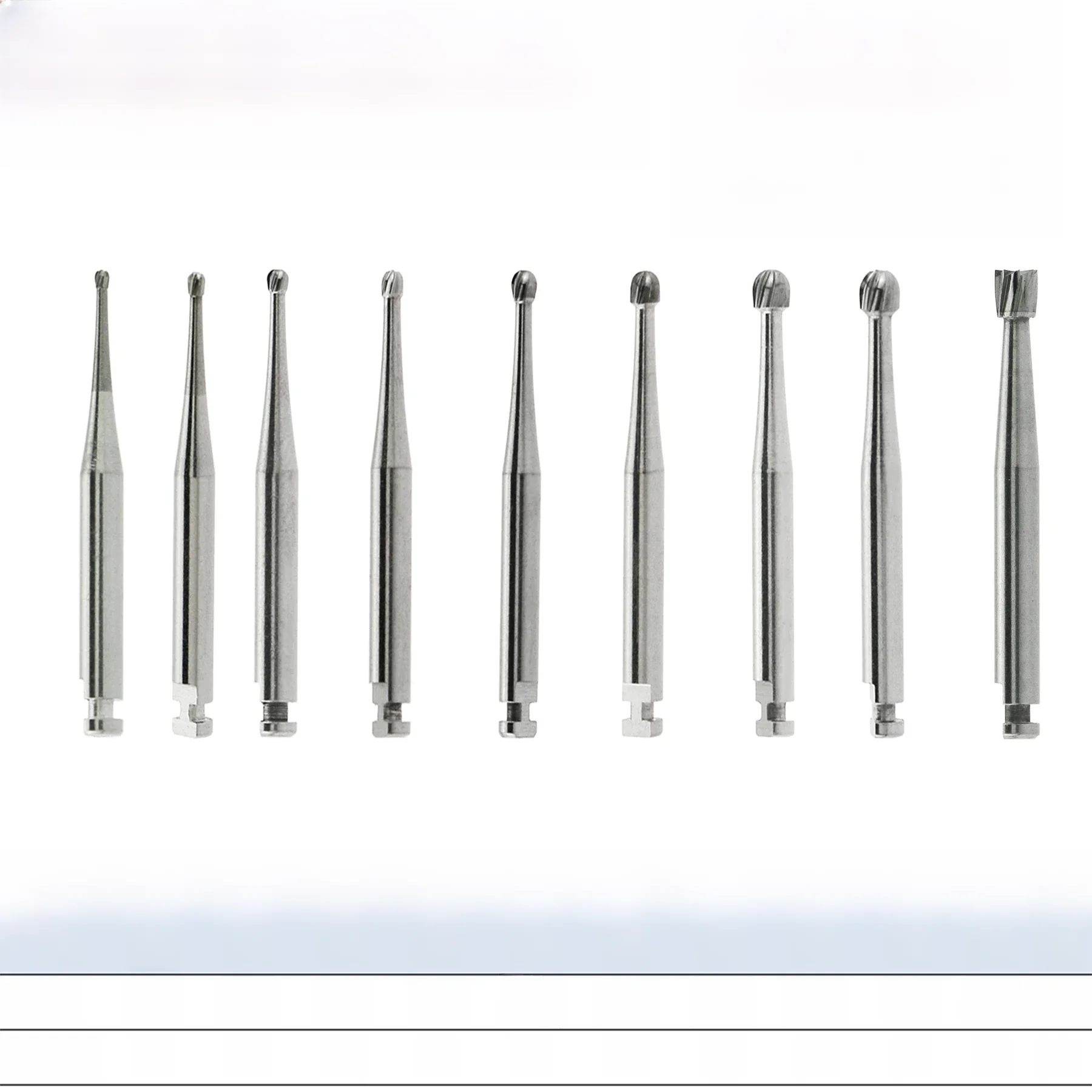WAVE Tandheelkundige Burs Wolfraamcarbide Lage Snelheid Bur Tandheelkundige Aardbeien RA Ronde Bal Hoofd Tandheelkunde Boor Voor Tandarts 5 stks/pak - afbeelding 2