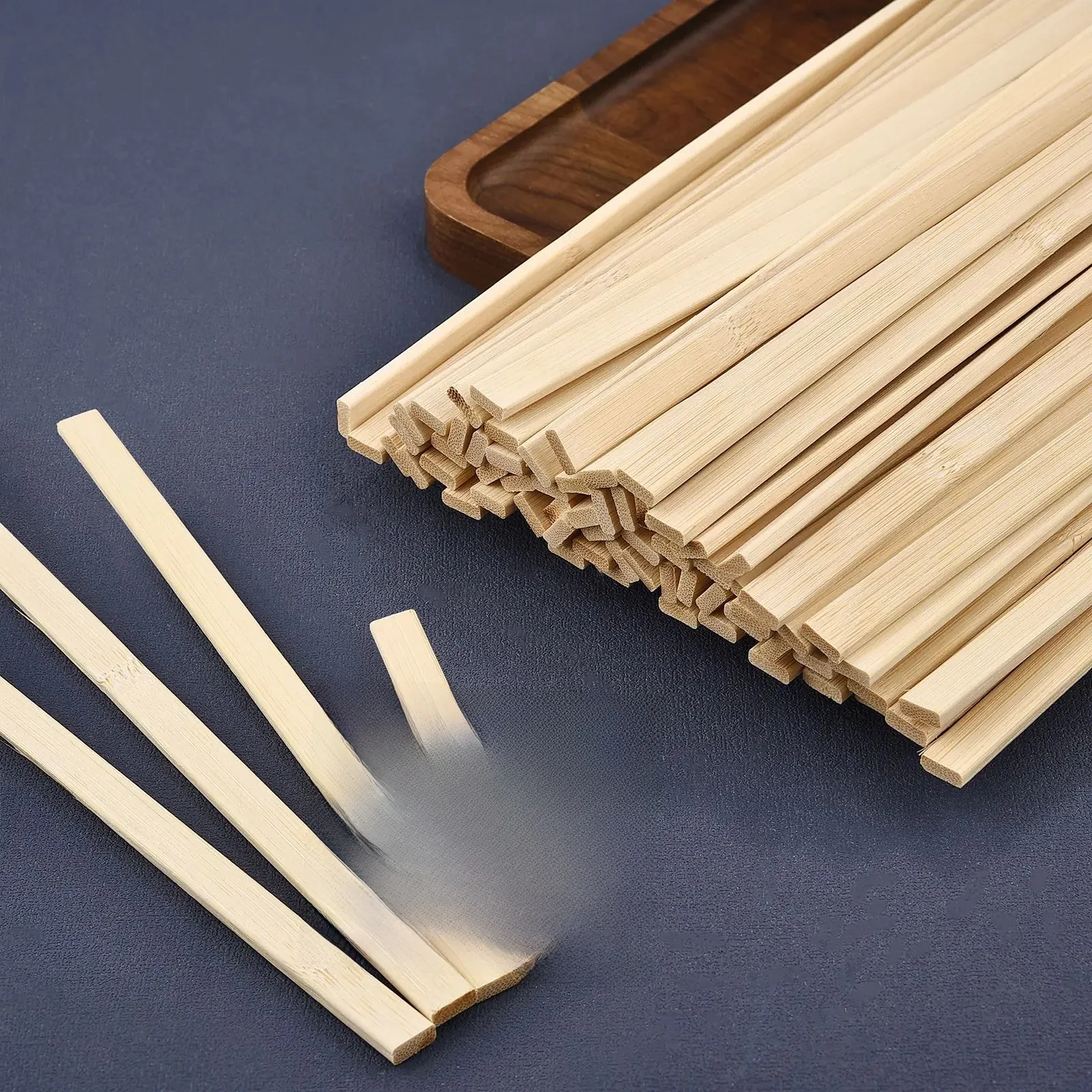 Płaski plaster bambusa 5-40CM do rzemiosła i modelarstwa Materiały meblowe DIY Trwałe kołki do modeli budowlanych Narzędzie do obróbki drewna — zdjęcie 2