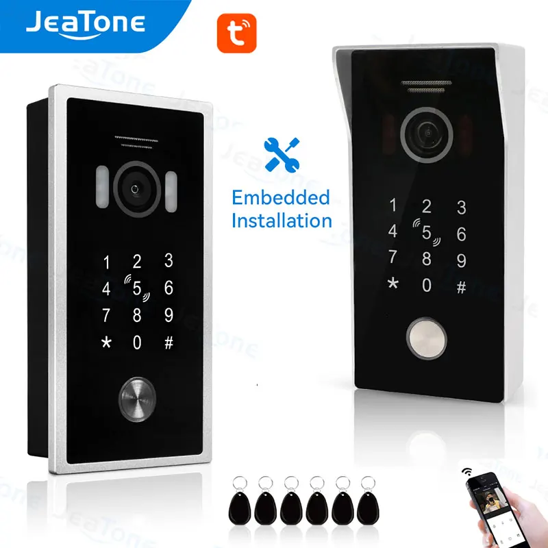 JeaTone Tuya Video Doorbell for Home WiFi Wireless Outdoor Door Bell Camera  960P Video Door Phone Waterproof IP65 Night Vision