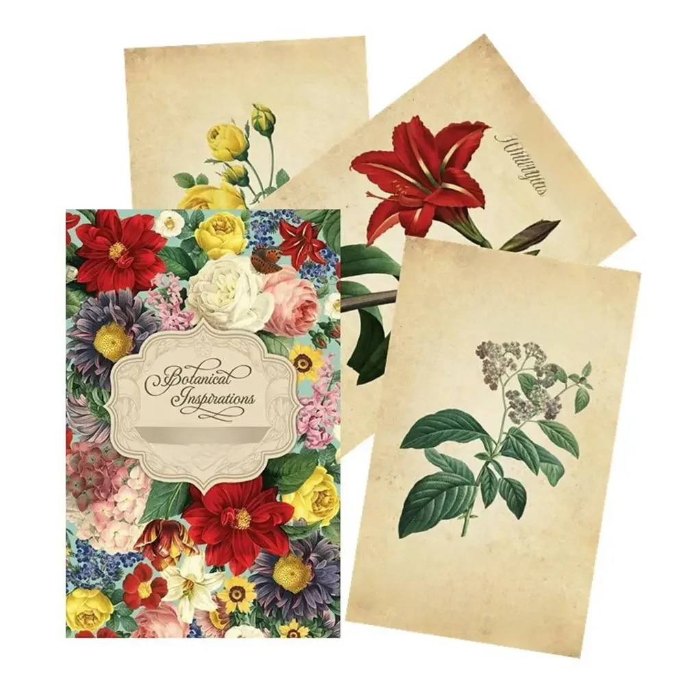 Cartes Oracle d'inspiration botanique A 45 Deck Tarot version anglaise jeu de société guide PDF pour usage personnel