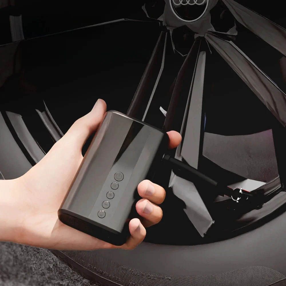 8.9 Bar Electric Pump Tire Inflator Speedy Air Pressure Display Portable Cordless Inflator Outdoor For Car Supplementary Air