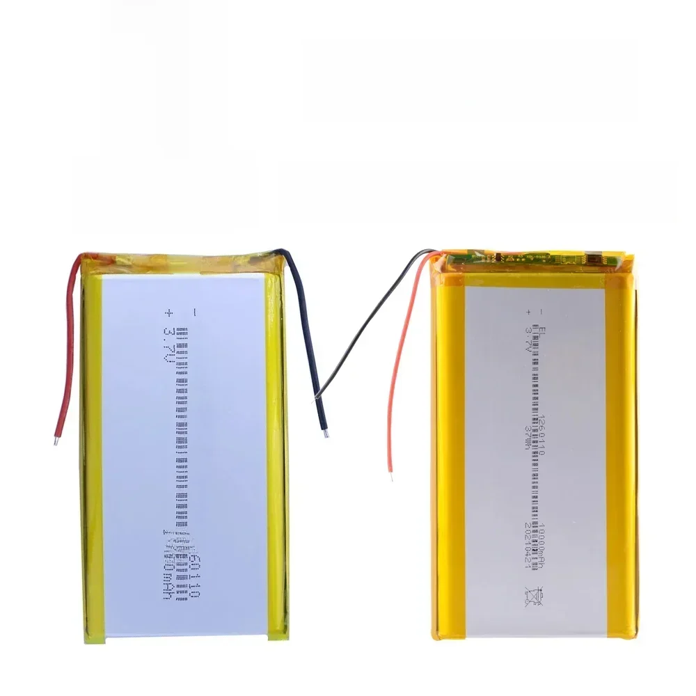 1260110 3,7 v 10000mah wiederauf ladbare Lithium-Polymer-Batterie Li-Po für Spielzeug Power Bank GPS
