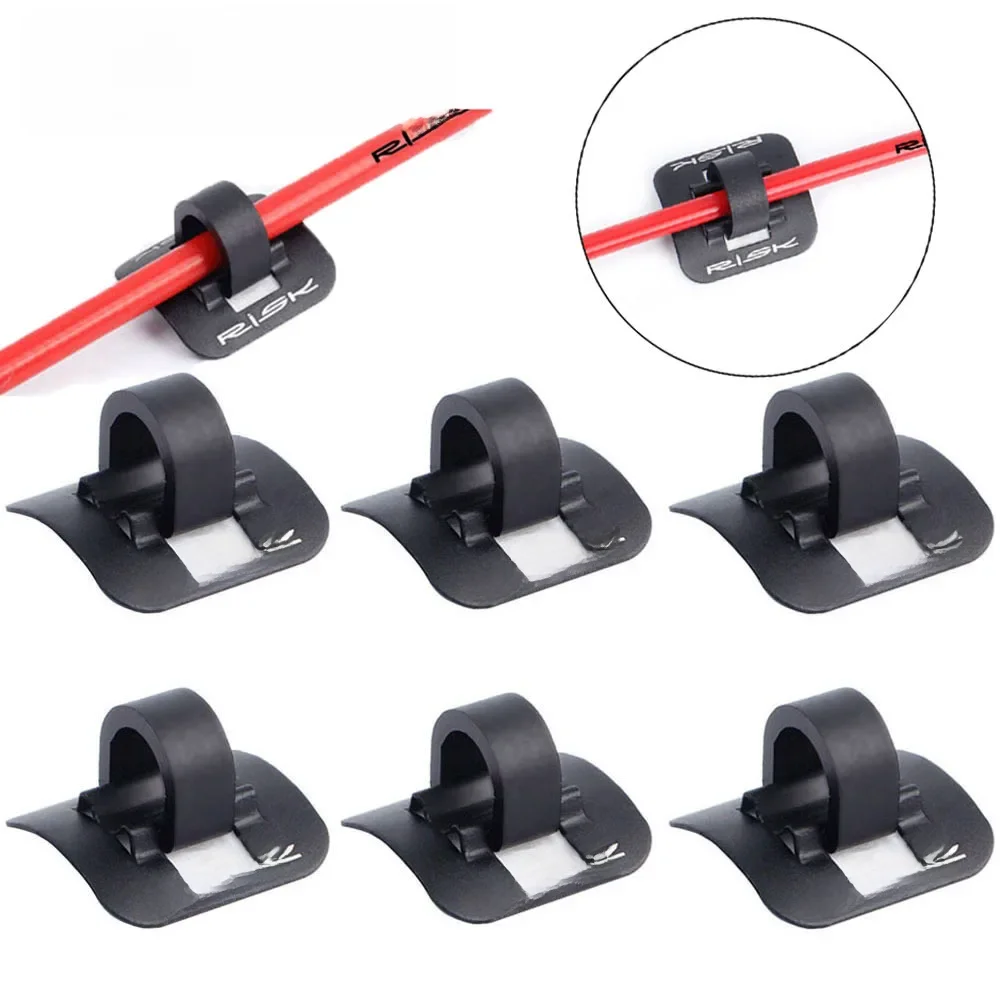 AliExpress 1/3/5/10Pcs Stick-on Cable Guide Bicycle Shift Brake Housing Line Tubing Buckle Tube Clip Aluminum