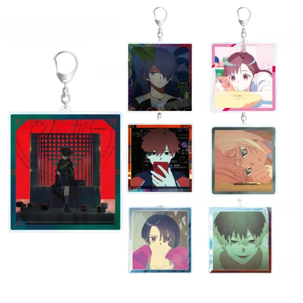 MILGRAM – porte-clés Double face en acrylique, figurines de dessin animé Cosplay, jouets Version Q, pendentif de sac, porte-clés créatifs, cadeau pour Fans, offre spéciale