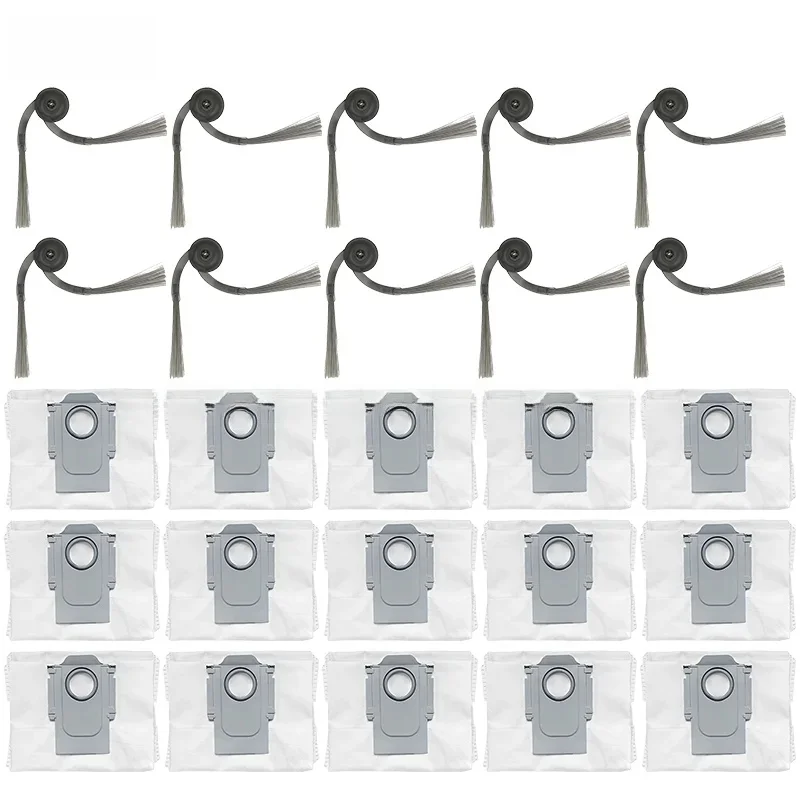 Accessoires pour Roborock Q7 M5/Q7 L5/Q7 TF/Q10 S5/Q10 X5/Q10 PF/Q10 VF/Q8/Q8 Max Pro Plus, sac à poussière pour brosse latérale