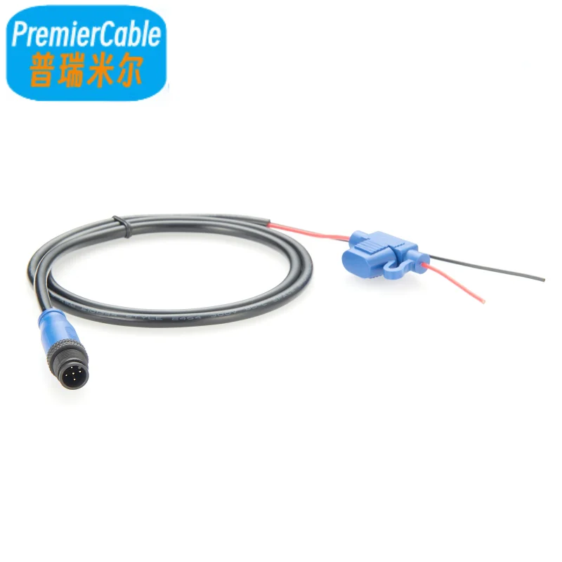 NMEA 2000 Power Cable with Fuse N2K M12 5 Pin Male Marine Connector Cable for Lowrance Simrad B G Navico Garmin Networks