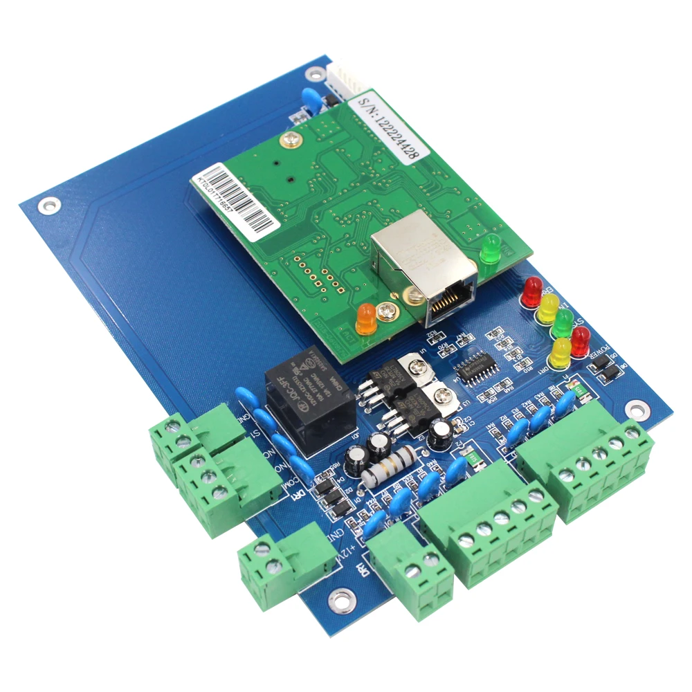 TCP IP Network 1 2 4 Door Wiegand Access Control Board Data Can Be Transferred Connect with Any Wiegand 26~37 Output Reader