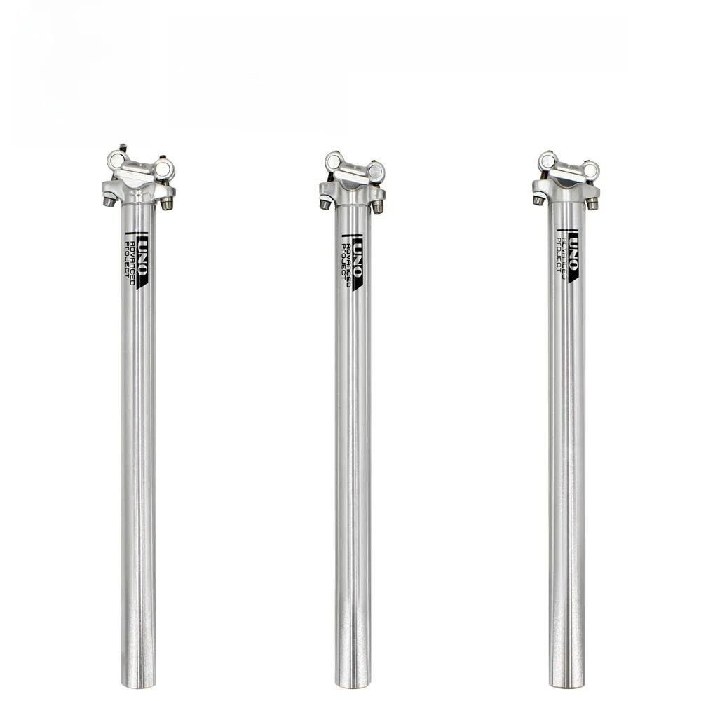 AliExpress NONE UNO Bike Seatpost mtb Silver Seat Post 27.2/30.9/31.6 Bicycle Alloy Seatpost 350mm Bicycle Seat Tube Head Tube Bike Accessories