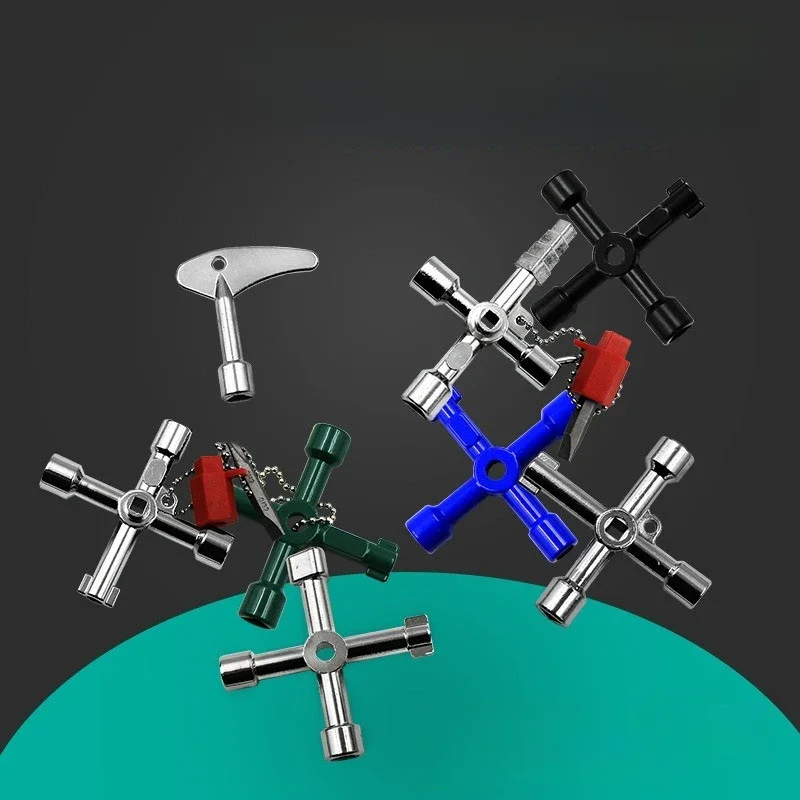 Multi-function Cross Spanner Mini Portable Three Hexagonal Internal Triangle Key Plumber's Spanner Quality Maintenance Tools