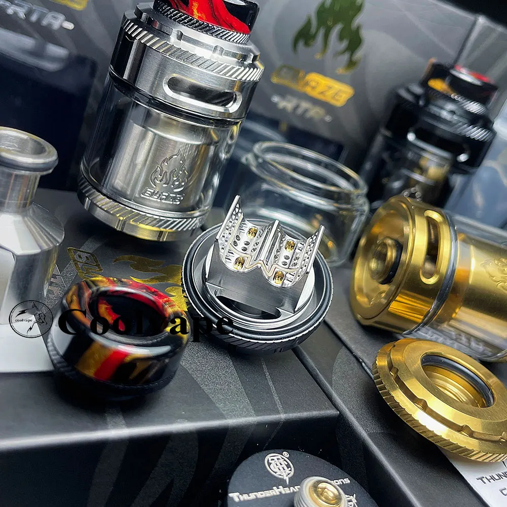 أصيلة البخاخة الحريق هيئة الطرق والمواصلات ThunderHead الإبداعات و مايك Vapes الحريق هيئة الطرق والمواصلات إعادة البناء خزان رذاذ بخاخ 2 مللي/5.5 مللي 26 مللي متر Atomi