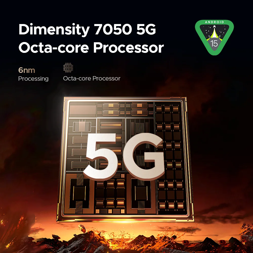 DOOGEE Blade20 Turbo 5G هاتف متين Gemini Al 6.6 بوصة شاشة 10300 مللي أمبير بطارية 8 جيجابايت 256 جيجابايت 50 ميجابكسل كاميرا أندرويد 15 NFC الهاتف المحمول