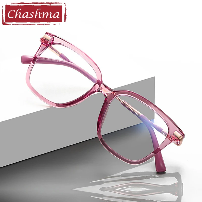 Chashma Prescription Glasses Women Cat Eye Optical Spring Hinge Eyeglasses Frames Myopia Spectacles for Recipe Lenses Eyewear