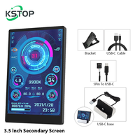 KSTOP 3.5 Inch IPS Type-C Secondary Screen Mini Computer CPU GPU RAM HDD Monito USB Display Freely AIDA64 For Windows 10 11