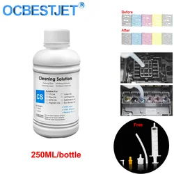 250ML Cleaning Liquid Kit For Epson HP Canon Brother Inkjet Printer Cleaning Solution For Dye Pigment Sublimation Ink