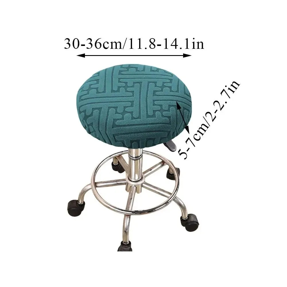 1 قطعة S غطاء كرسي دوار الغبار وسادة غطاء البراز المستديرة مفيدة المنسوجات المنزلية مرونة ديكور المنزل غطاء كرسي مقاومة للاهتراء #2