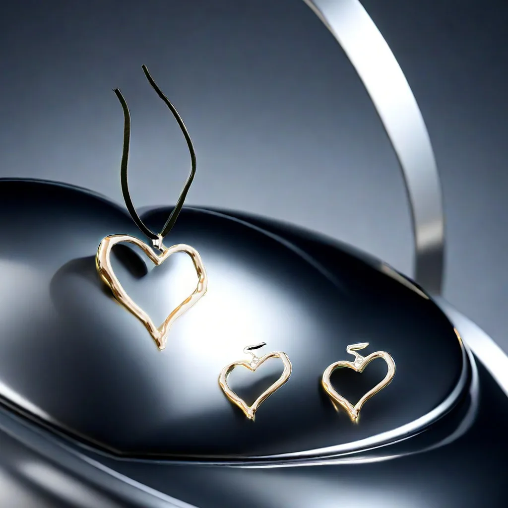 Ladies Wedding Gifts Jewelry, Zinc Alloy Heart-shaped Necklace Earring Set, Elegant Holiday Jewelry Suitable for Daily Wear