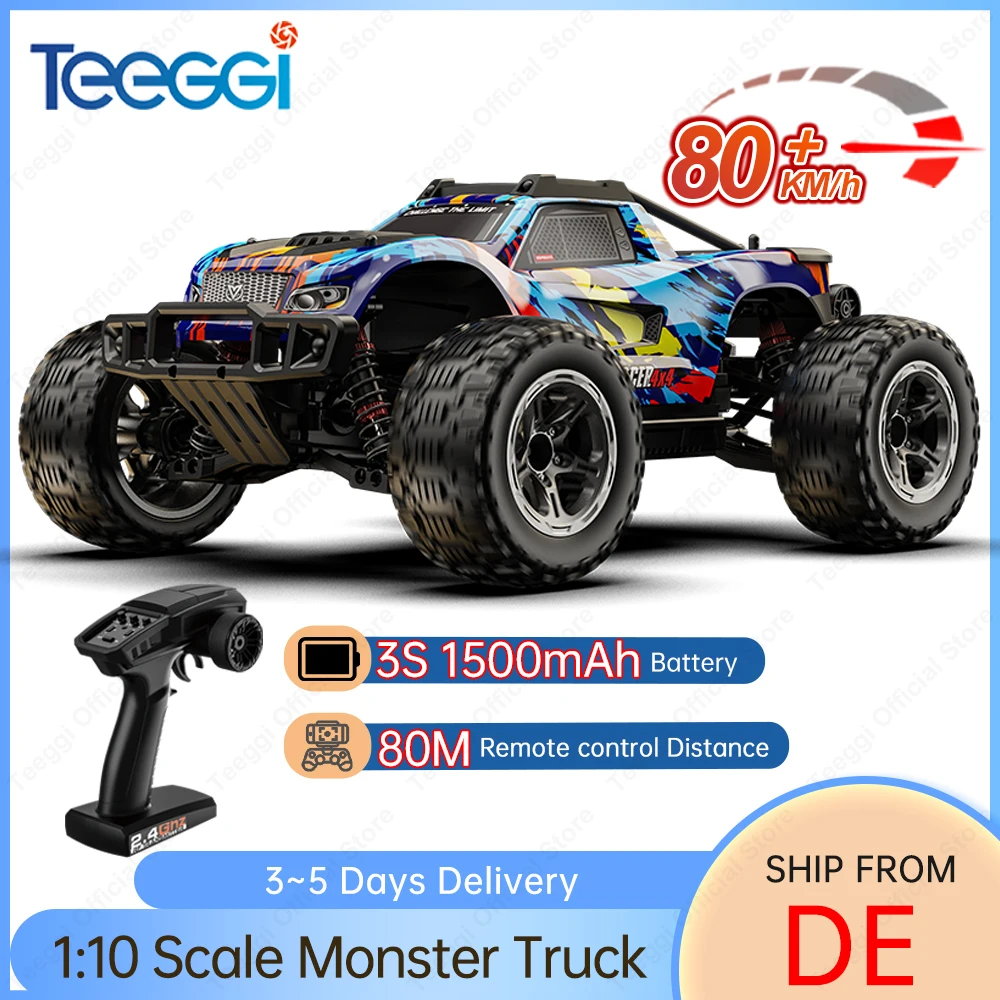 Teeggi KF10 MAX 1/10 4WD 3S Rc ad alta velocità Fuoristrada Auto 60KM/H Motore Brushless 2S KF10 PRO RC Camion Drift Auto da corsa Giocattoli Regali
