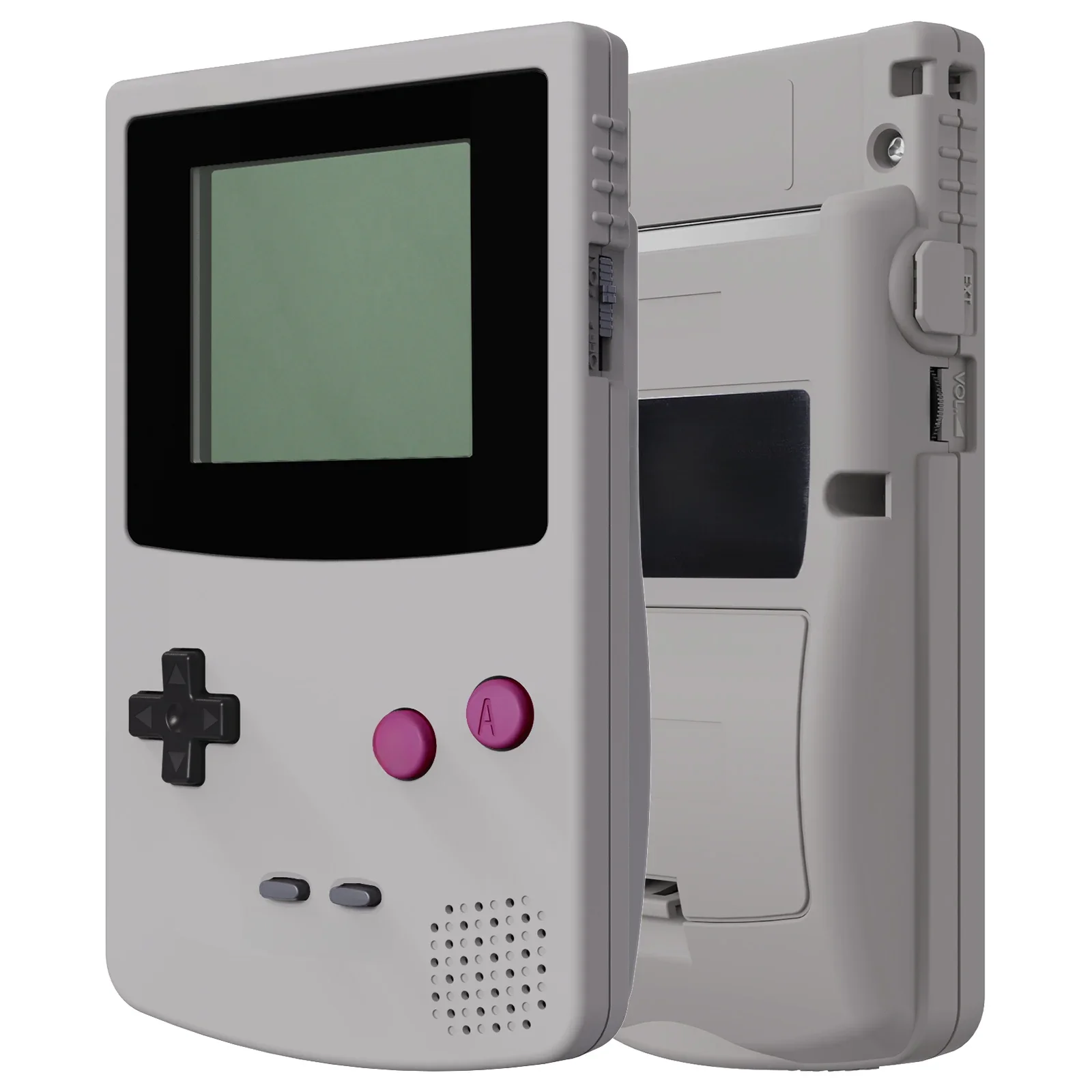 eXtremeRate IPS Ready Upgraded Replacement Shell Full Housing with Buttons for Gameboy Color for GBC - Classics NES Style & Gray — zdjęcie produktu 7