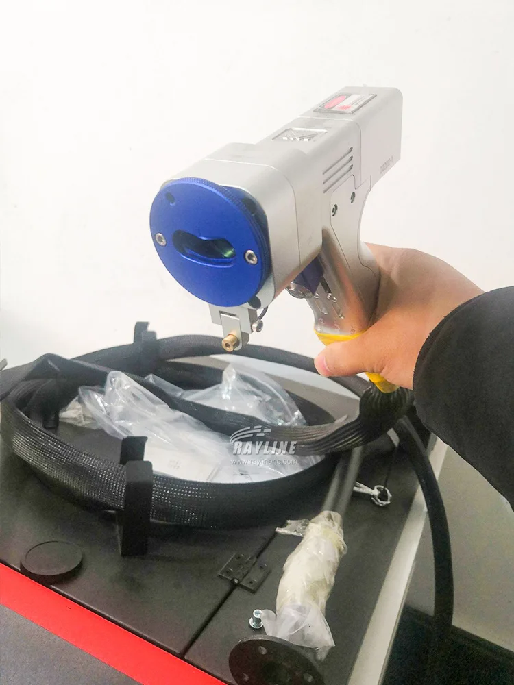 Portable handheld laser metal cleaning machine 1000W 1500W 2000W MAX JPT laser Gun laser rust remover head as seen on line