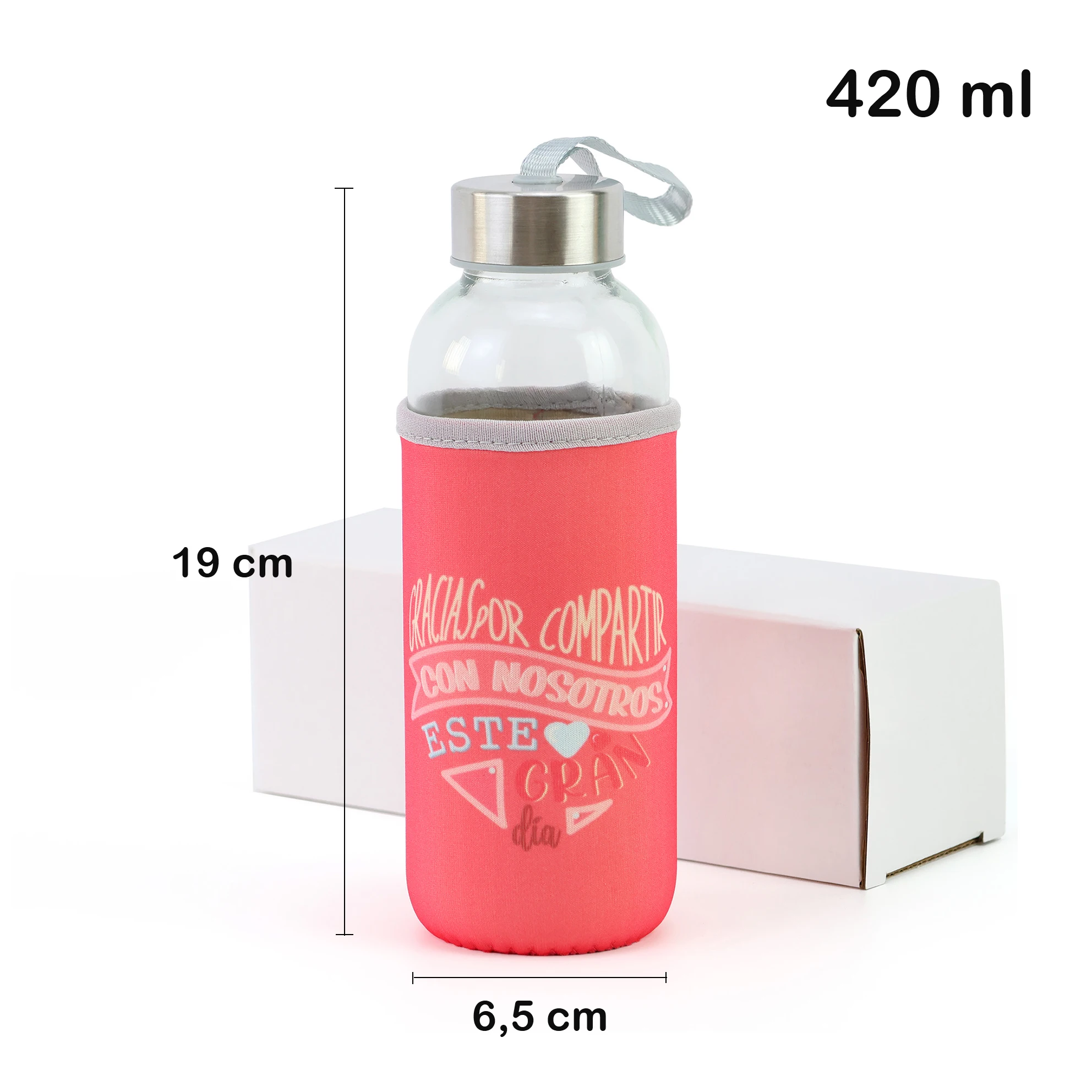 6-30 pcs/lot Water Bottles, Neoprene Cover Bottles, 3 Models, Decorative Phrases, Glass Bottle, Wedding Guest Details, Original Gifts, Guests, Non-Customizable, Gift Store