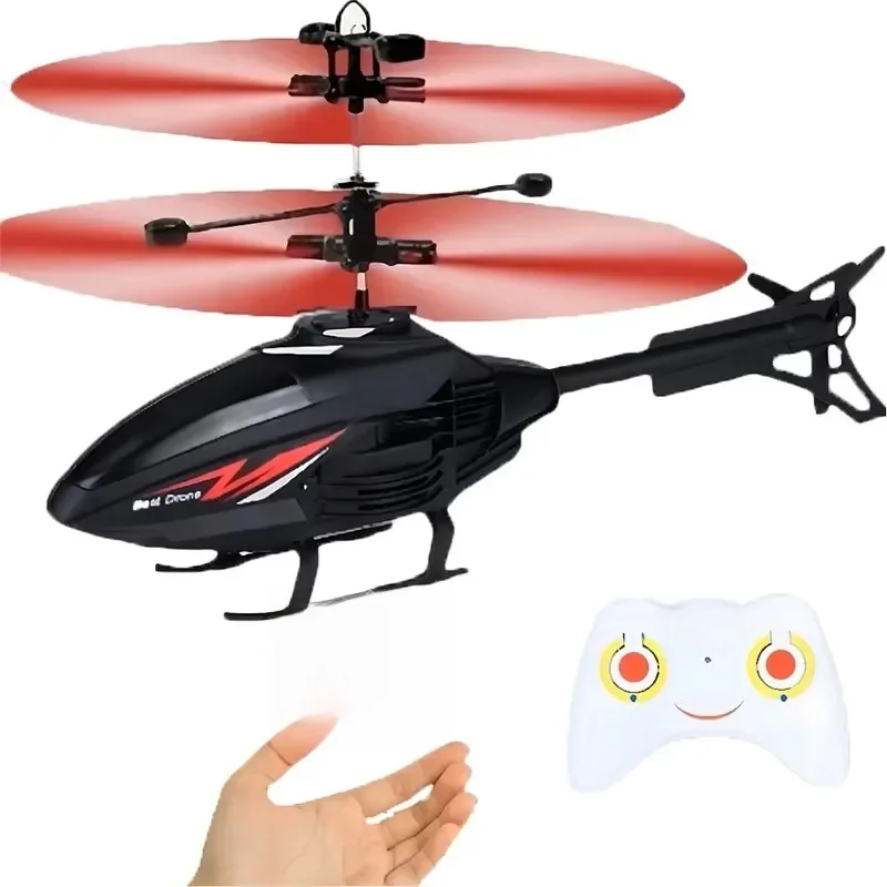 Hélicoptère à Suspension avec contrôle gestuel à 2 canaux, avion à Induction à distance RC avec lumière LED de charge, jouet pour enfants pour garçons